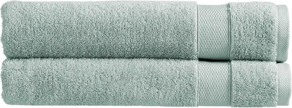 Christy Refresh Bathroom Towel Set | Set of 4 | 2 Bath 2 Hand | Quick Dry | Gentle Pastel Tones | Soft Absorbent Shower Towels | 100% Cotton 550GSM | Driftwood Brown