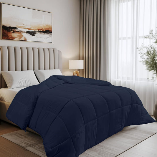 Utopia Bedding Duvet Double,10.5 Tog coverless Duvet with Corner Tabs, Box Stitched Quilt (Double, Grey)