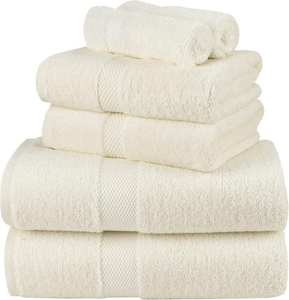 La Maison 100% Egyptian Cotton 600GSM Superior Towel Bale Set Hand Towel Bath Towel 6 Piece Super Soft Everyday Use (Navy Blue)
