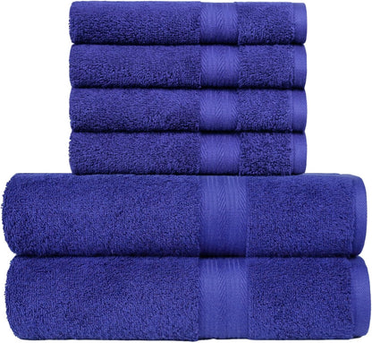 Amazon Basics 2 Bath towel for bathroom, Fade Resistant 100% Cotton Bath Towels, soft absorbent, 2-Pack (70x140 cm), Grey