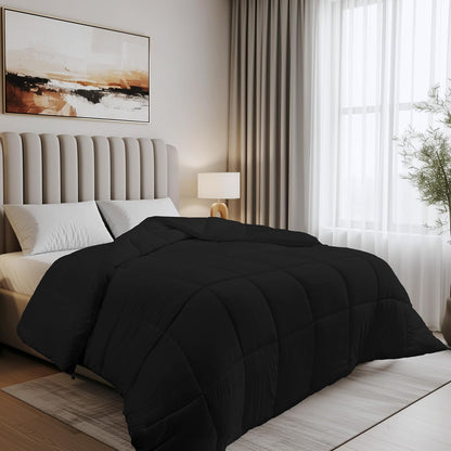 Utopia Bedding Duvet Double,10.5 Tog coverless Duvet with Corner Tabs, Box Stitched Quilt (Double, Grey)