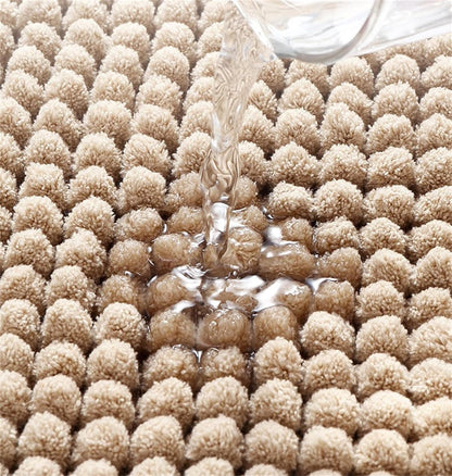 Super Absorbent Chenille Bathroom Mat