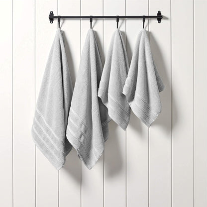 Christy Antalya Large Bath Towels | Set of 6 | 100% Turkish Cotton | 600GSM | Soft Plush Luxury Towel Set | 2 Bath Towels 2 Hand Towels 2 Face Cloths | Quick Dry | Denim Blue