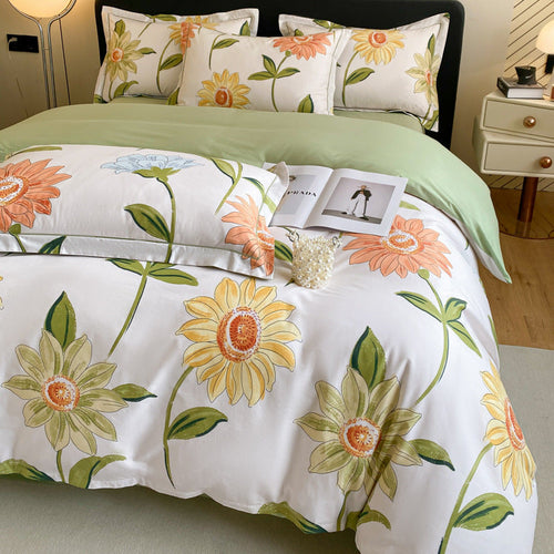 Cotton Floral Bedding Set (4PCS)