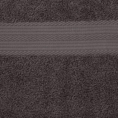 Amazon Basics 2 Bath towel for bathroom, Fade Resistant 100% Cotton Bath Towels, soft absorbent, 2-Pack (70x140 cm), Grey