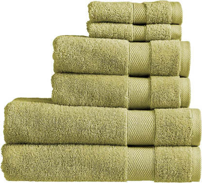 Christy Refresh Bathroom Towel Set | Set of 4 | 2 Bath 2 Hand | Quick Dry | Gentle Pastel Tones | Soft Absorbent Shower Towels | 100% Cotton 550GSM | Driftwood Brown