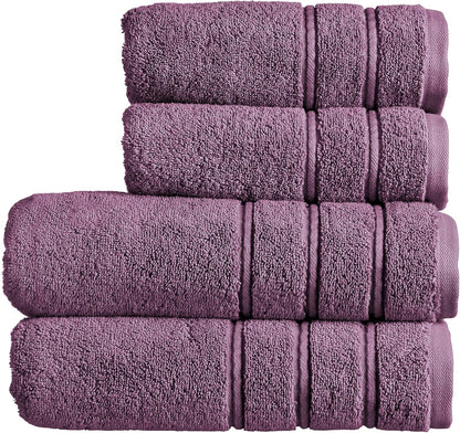 Christy Antalya Large Bath Towels | Set of 6 | 100% Turkish Cotton | 600GSM | Soft Plush Luxury Towel Set | 2 Bath Towels 2 Hand Towels 2 Face Cloths | Quick Dry | Denim Blue
