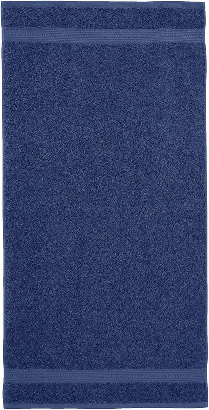 Amazon Basics 2 Bath towel for bathroom, Fade Resistant 100% Cotton Bath Towels, soft absorbent, 2-Pack (70x140 cm), Grey