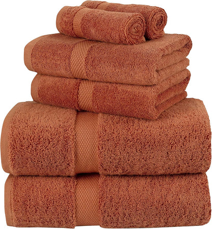 La Maison 100% Egyptian Cotton 600GSM Superior Towel Bale Set Hand Towel Bath Towel 6 Piece Super Soft Everyday Use (Navy Blue)