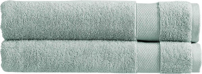 Christy Refresh Bathroom Towel Set | Set of 4 | 2 Bath 2 Hand | Quick Dry | Gentle Pastel Tones | Soft Absorbent Shower Towels | 100% Cotton 550GSM | Driftwood Brown
