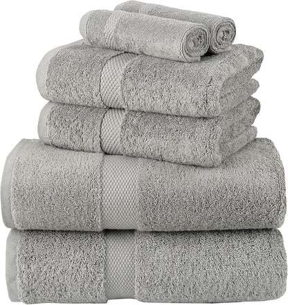 La Maison 100% Egyptian Cotton 600GSM Superior Towel Bale Set Hand Towel Bath Towel 6 Piece Super Soft Everyday Use (Navy Blue)