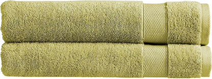 Christy Refresh Bathroom Towel Set | Set of 4 | 2 Bath 2 Hand | Quick Dry | Gentle Pastel Tones | Soft Absorbent Shower Towels | 100% Cotton 550GSM | Driftwood Brown