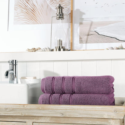 Christy Antalya Large Bath Towels | Set of 6 | 100% Turkish Cotton | 600GSM | Soft Plush Luxury Towel Set | 2 Bath Towels 2 Hand Towels 2 Face Cloths | Quick Dry | Denim Blue
