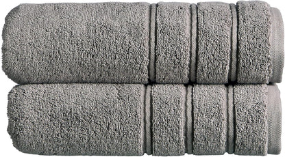Christy Antalya Large Bath Towels | Set of 6 | 100% Turkish Cotton | 600GSM | Soft Plush Luxury Towel Set | 2 Bath Towels 2 Hand Towels 2 Face Cloths | Quick Dry | Denim Blue