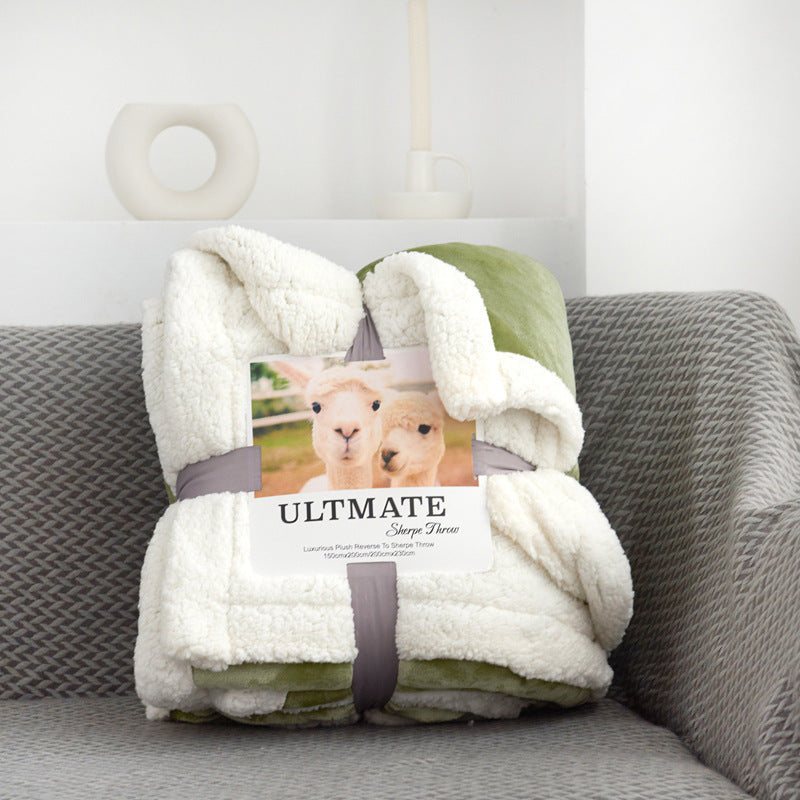 Double Layer Sherpa Fleece Blanket