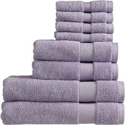 Christy Refresh Bathroom Towel Set | Set of 4 | 2 Bath 2 Hand | Quick Dry | Gentle Pastel Tones | Soft Absorbent Shower Towels | 100% Cotton 550GSM | Driftwood Brown