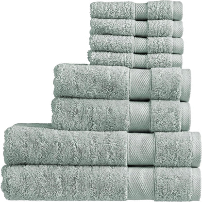 Christy Refresh Bathroom Towel Set | Set of 4 | 2 Bath 2 Hand | Quick Dry | Gentle Pastel Tones | Soft Absorbent Shower Towels | 100% Cotton 550GSM | Driftwood Brown