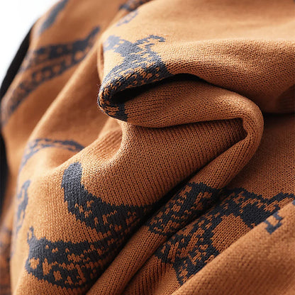 Reversible Cheetah Print Throw Blanket