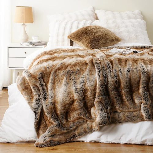 Luxury Faux Fur Throw Blanket