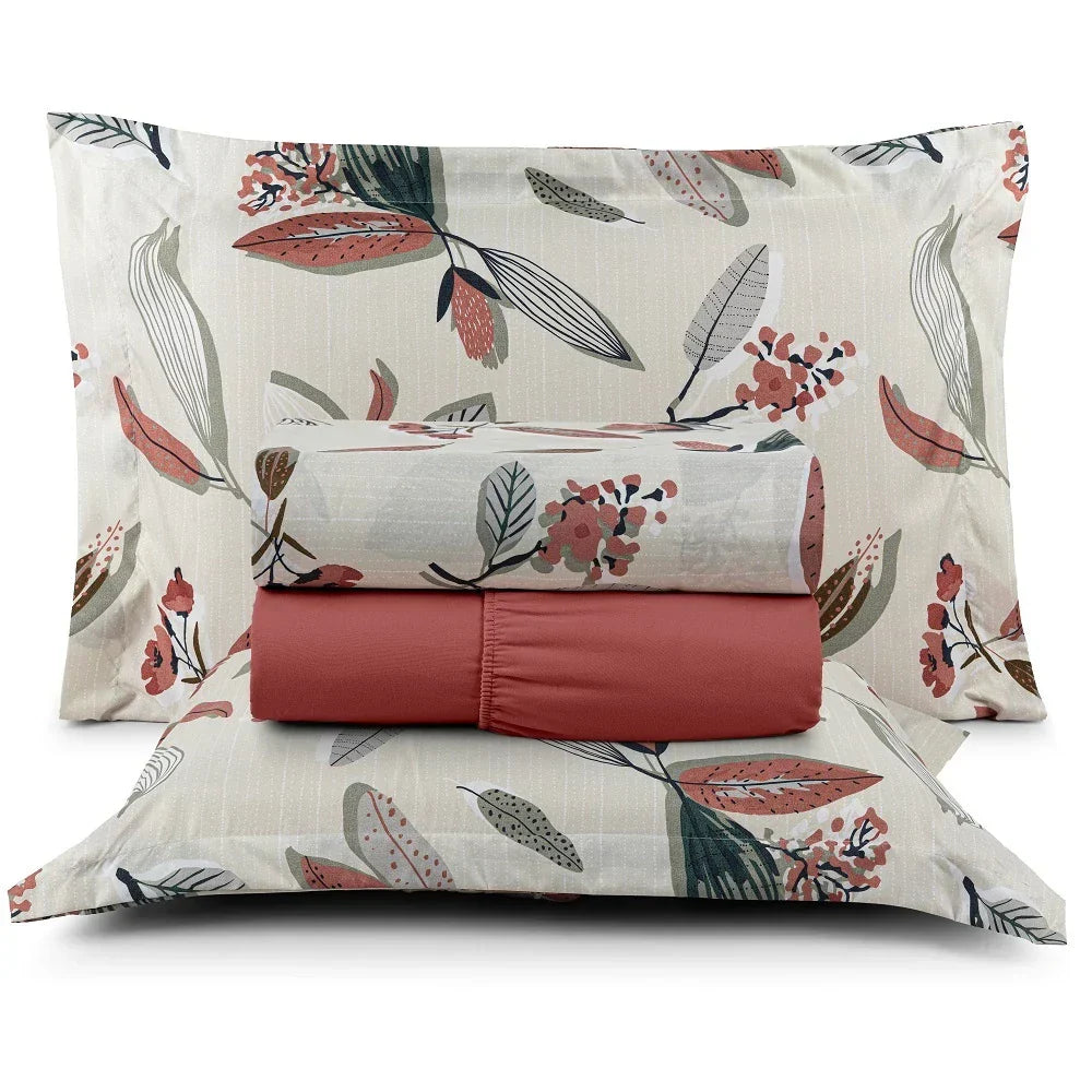 Affeto 4-Piece Bed Sheet Set – 200 Thread Count