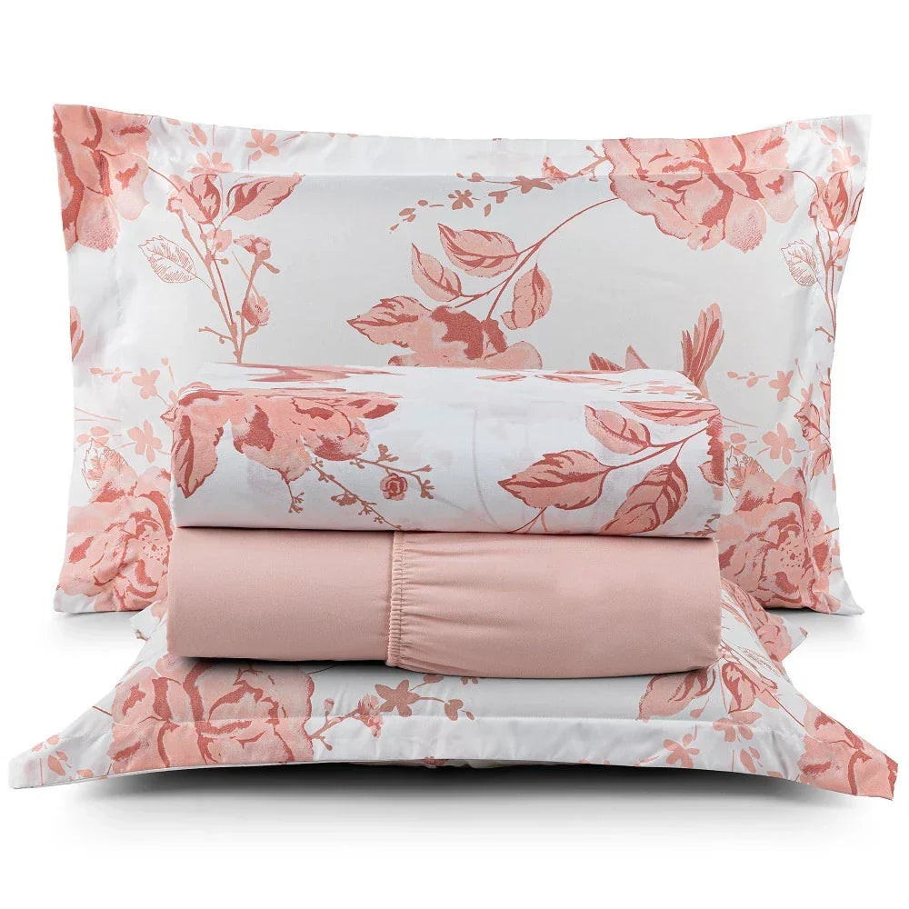 Affeto 4-Piece Bed Sheet Set – 200 Thread Count