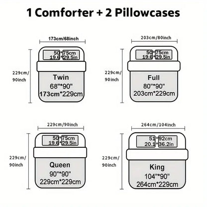 King & Queen Duvet Cover Bedding Set