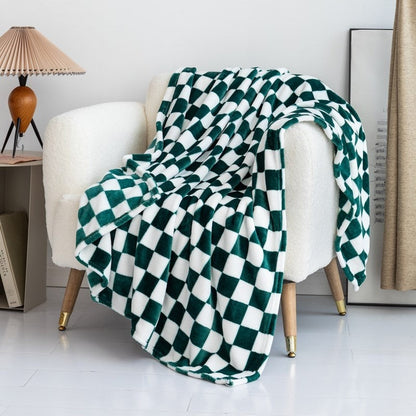 Checkered Flannel Throw Blanket