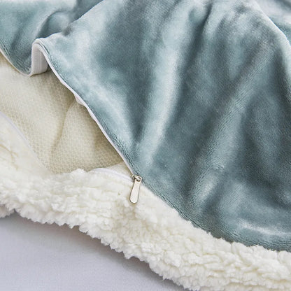Double Layer Sherpa Fleece Blanket