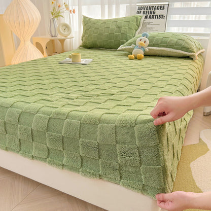 Quilted Velvet Fitted Sheet