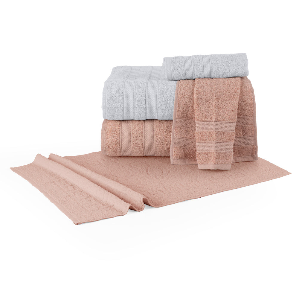 Comfort 5-Piece Bath Towel Set – 100% Cotton, 430g/m² – 5 Colours