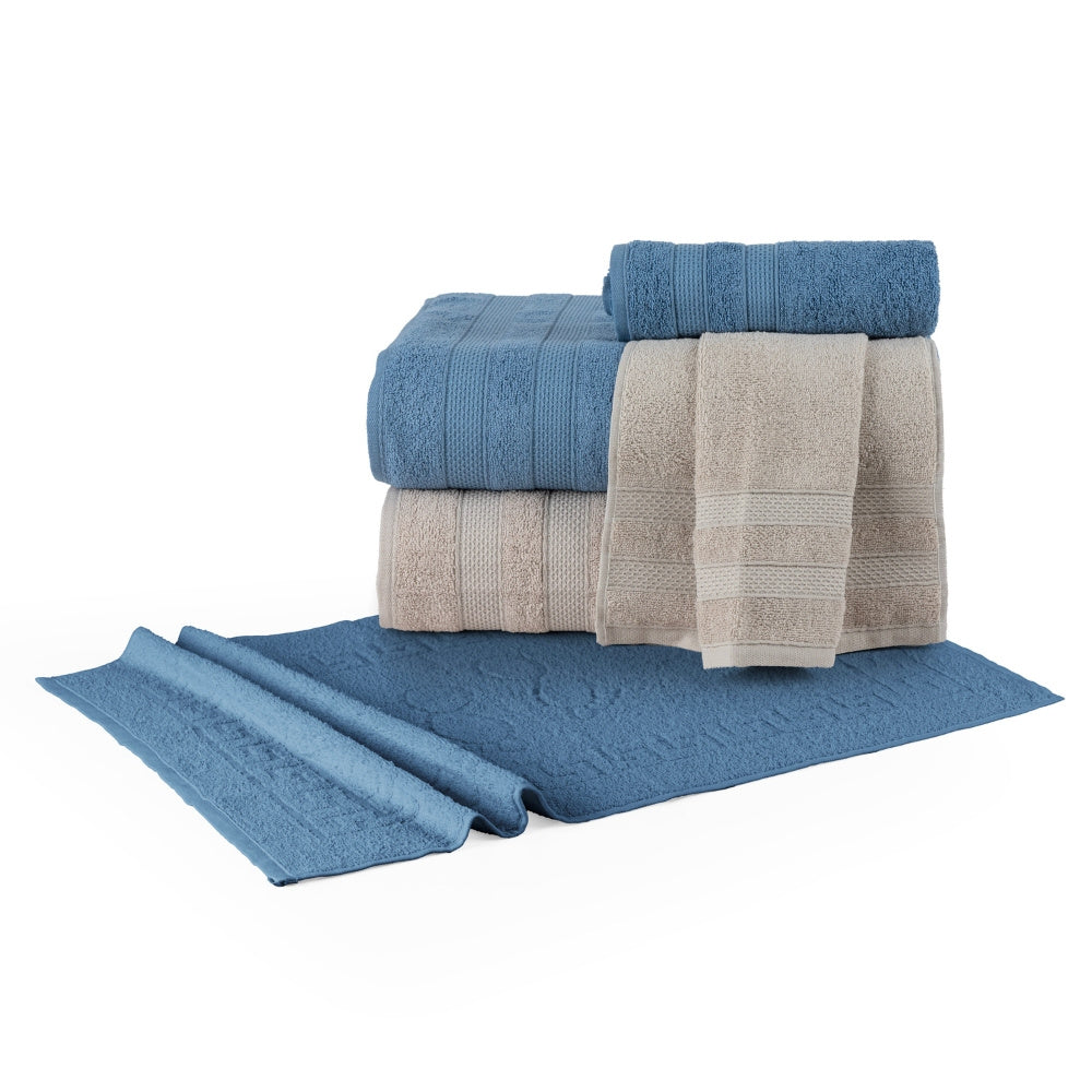 Comfort 5-Piece Bath Towel Set – 100% Cotton, 430g/m² – 5 Colours
