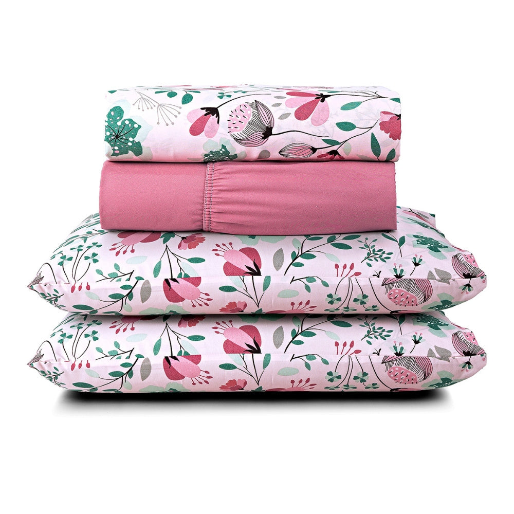 Avere 4-Piece Double Bed Sheet Set – 200 Thread Count – Printed – 6 Designs