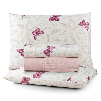 Avere 4-Piece Double Bed Sheet Set – 200 Thread Count – Printed – 6 Designs