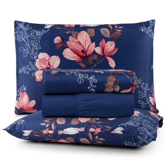 Avere 4-Piece Double Bed Sheet Set – 200 Thread Count – Printed – 6 Designs