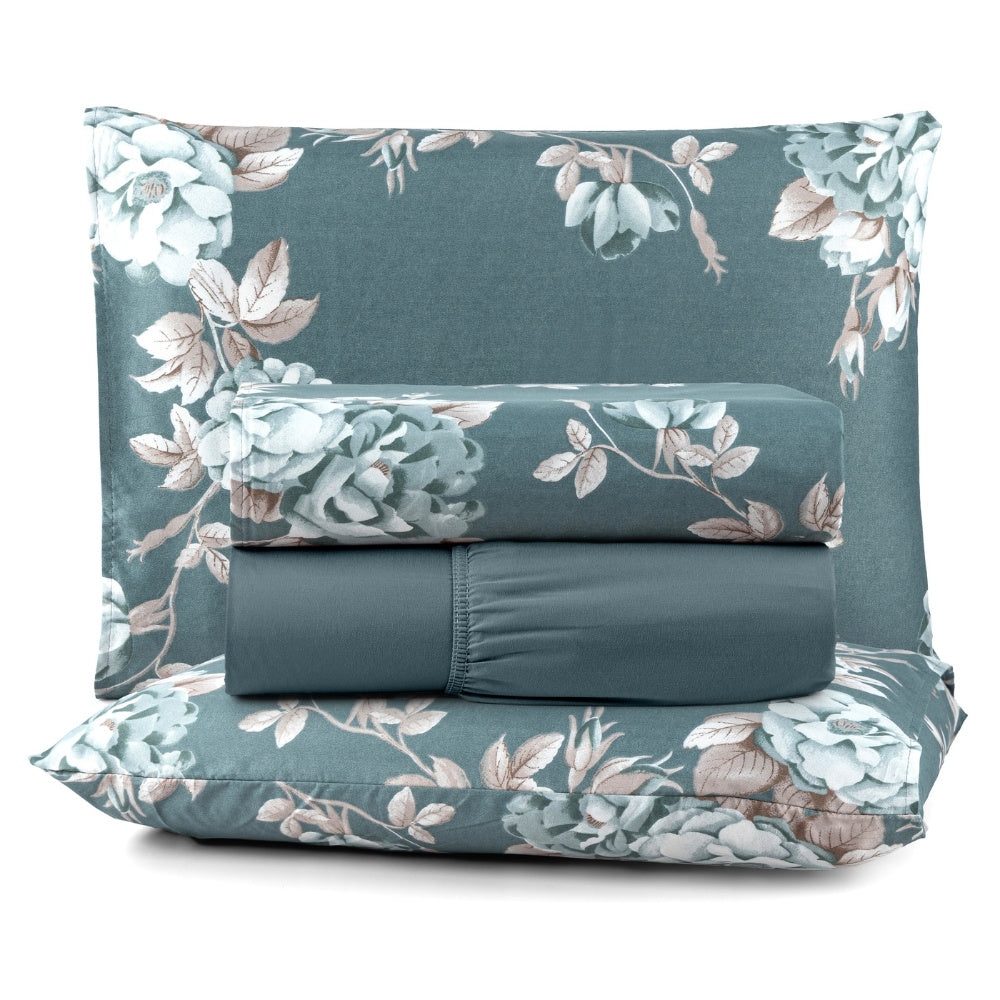 Avere 4-Piece Double Bed Sheet Set – 200 Thread Count – Printed – 6 Designs