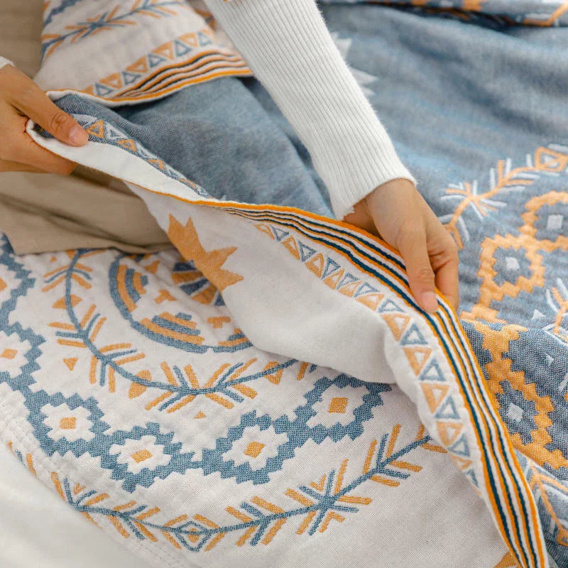 Mandala Cotton Throw Blanket